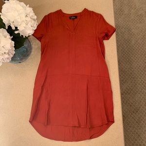 Lulu’s Siesta Rust Orange Shift Dress
